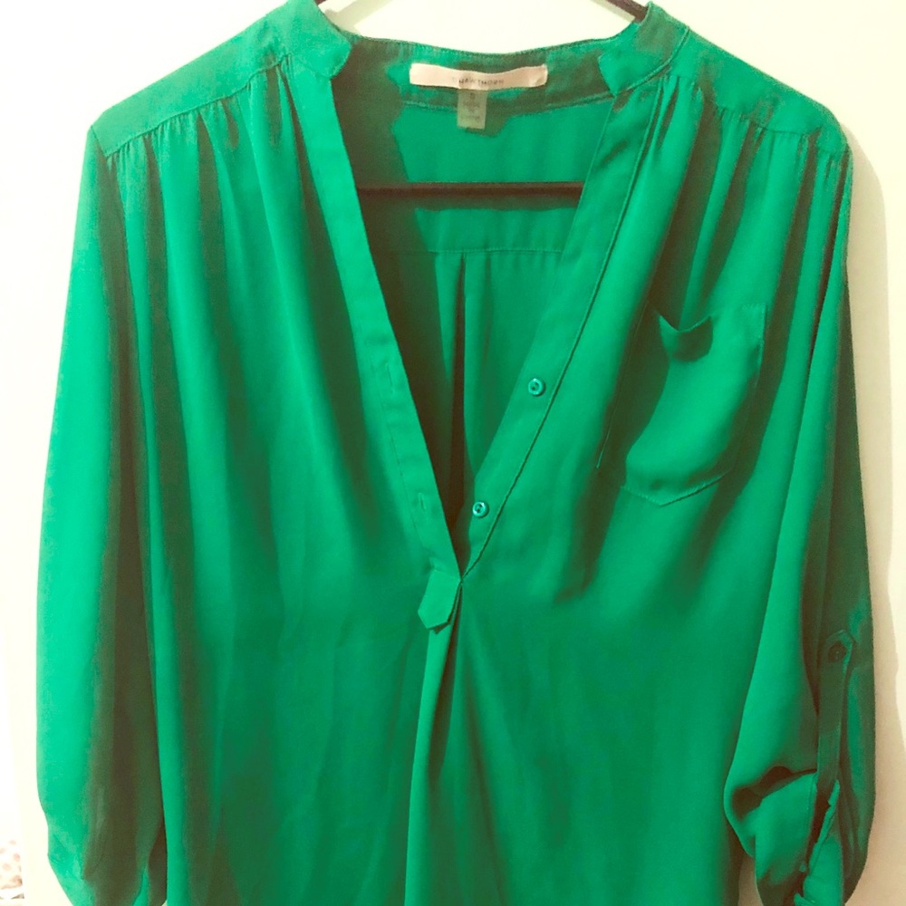 Green blouse